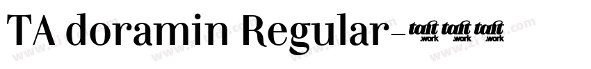 TA doramin Regular字体转换